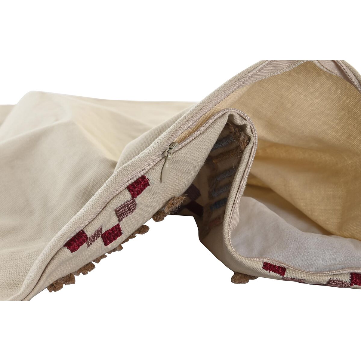 Pudebetræk DKD Home Decor Beige 50 x 1 x 50 cm